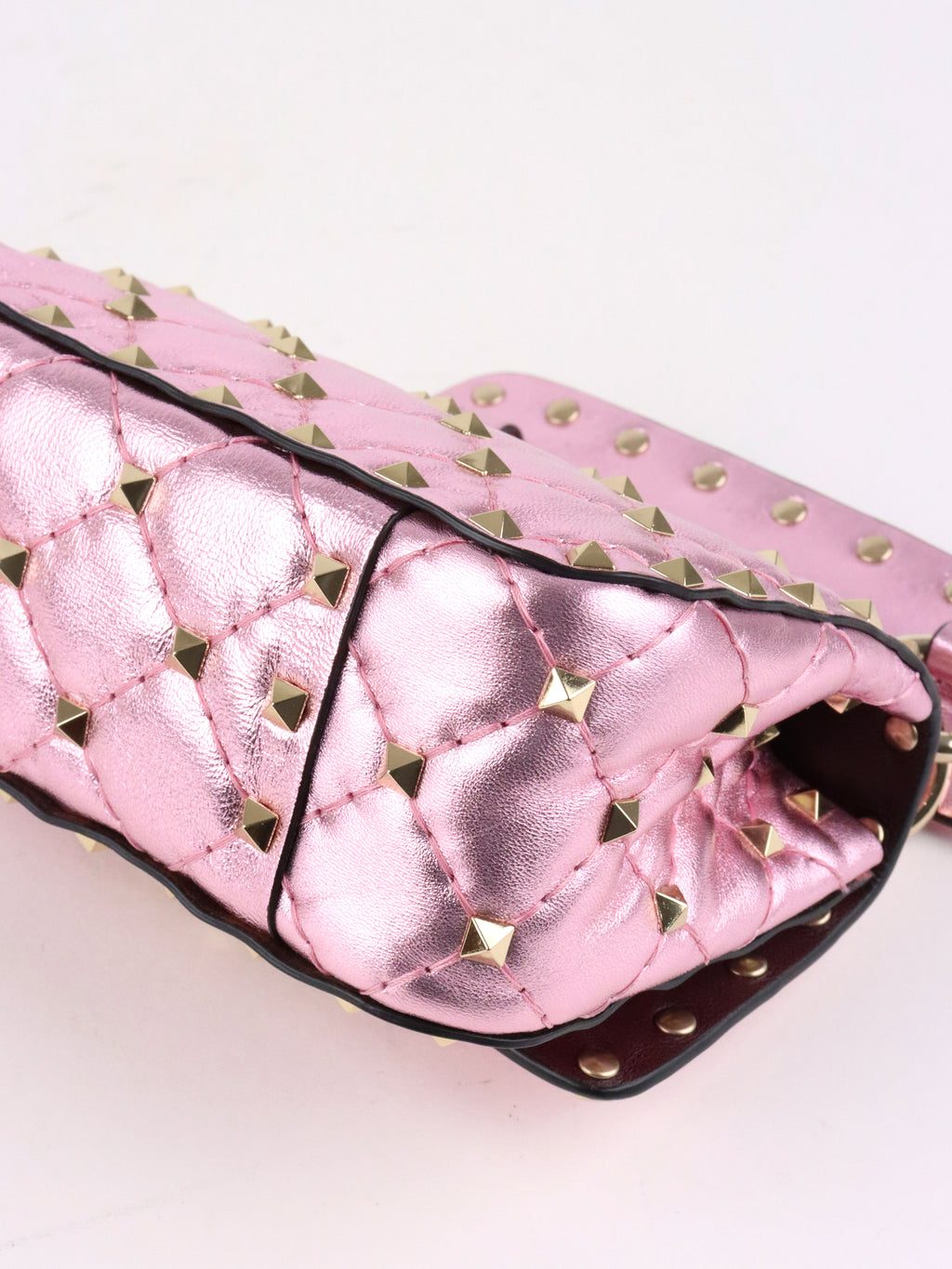 Valentino Electric Pink  Rockstuds Spike Micro Bag