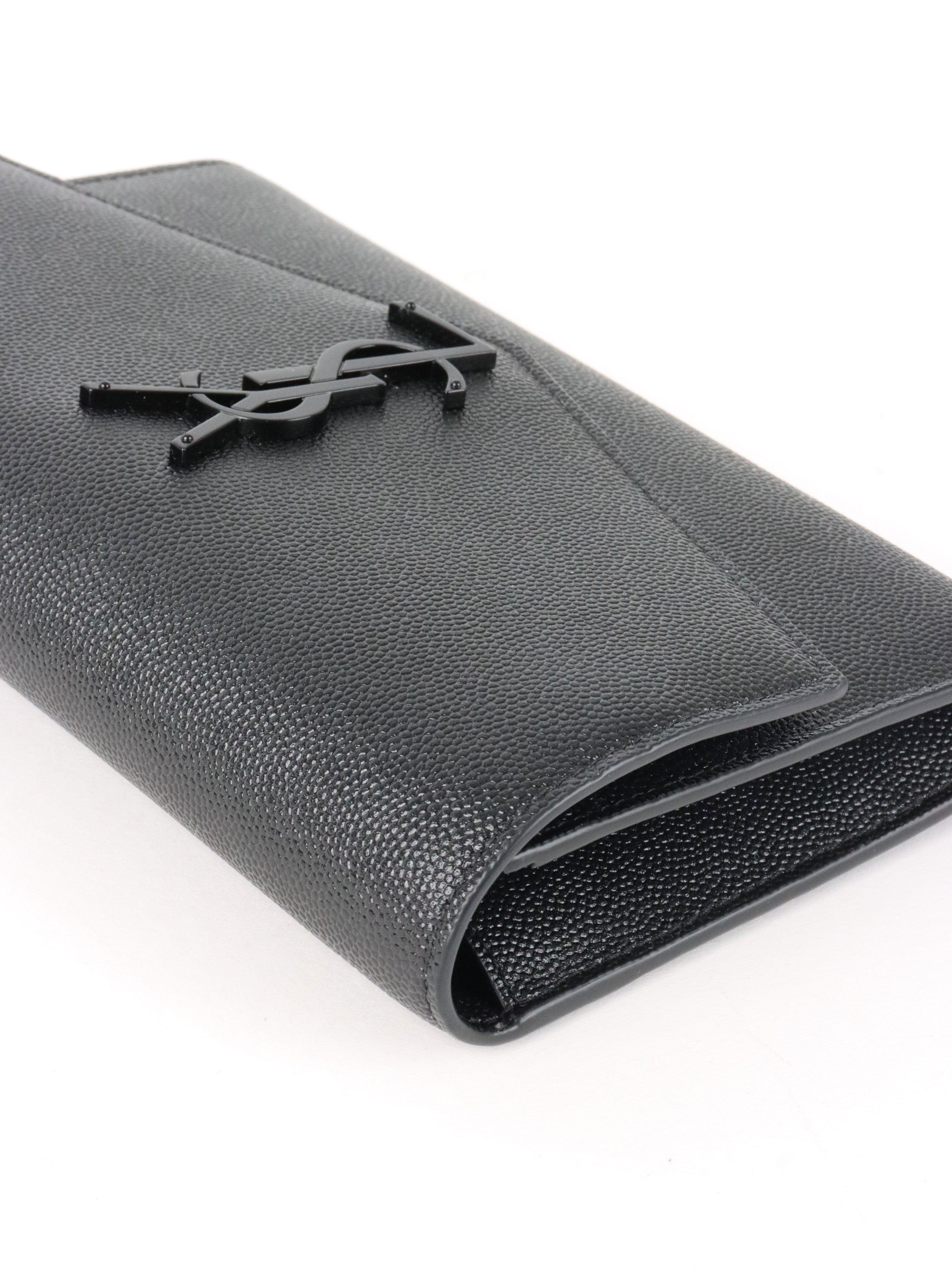 Saint Laurent Black Uptown Chain Wallet.