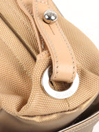 Chanel Champaign Paris Biarritz Quilted Coated Canvas Bag