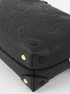 Louis Vuitton Black Monogram Empreinte Petite Malle Souple Bag.
