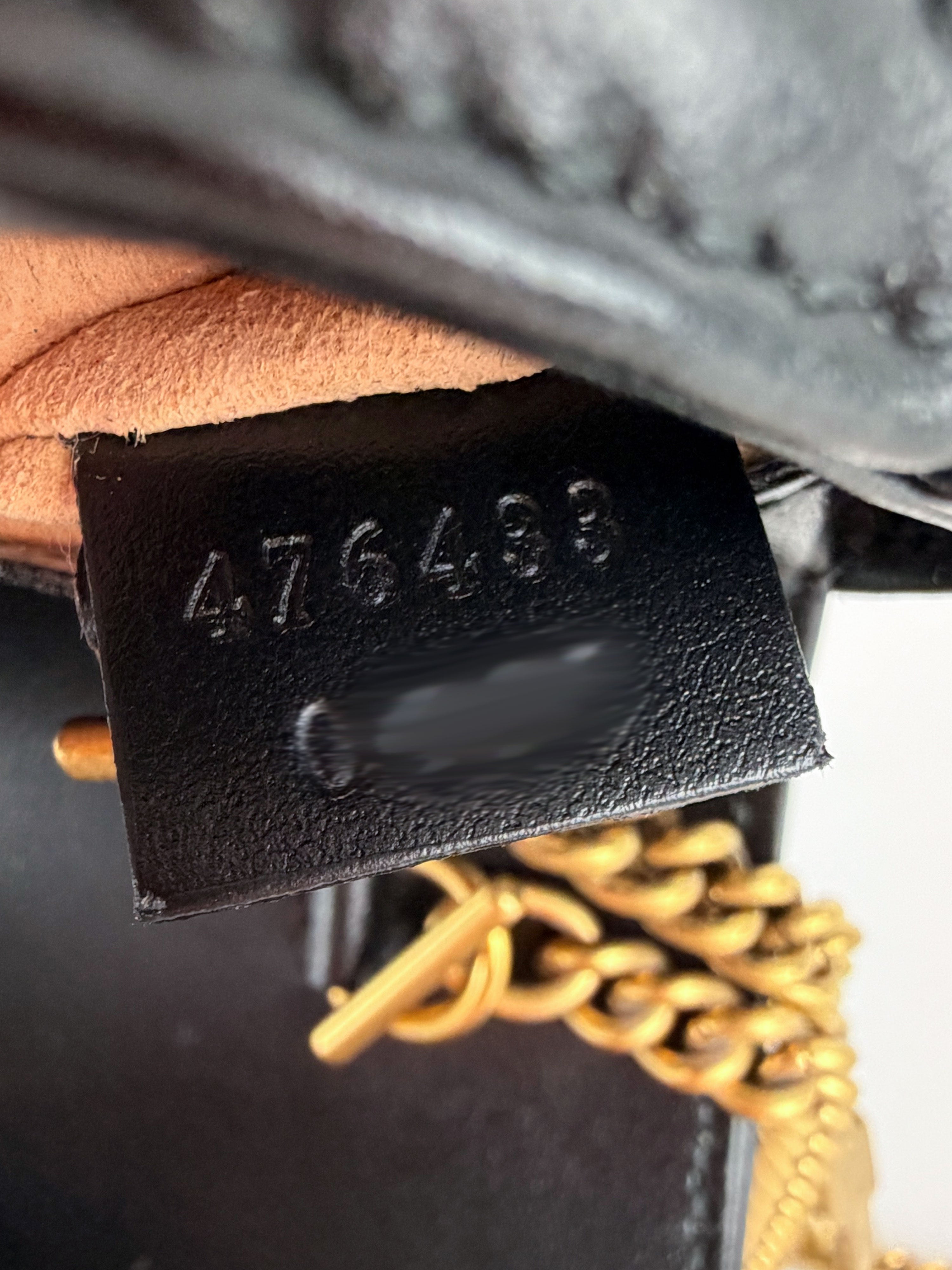 Gucci Super Mini Black Marmont Bag.