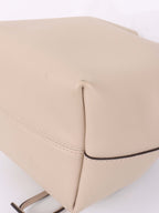 Louis Vuitton Beige Lockme Bucket Bag.