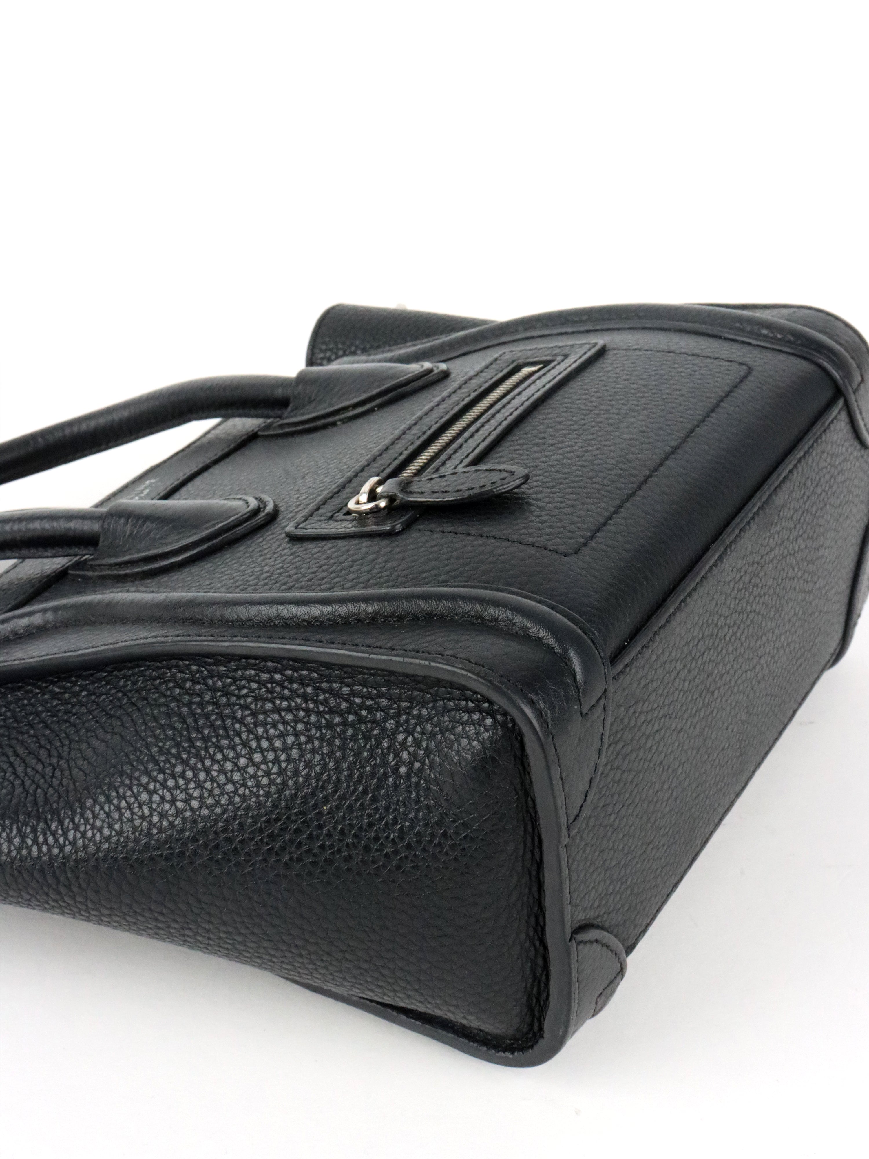 Celine Black Micro Luggage Bag
