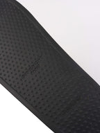 Givenchy Black/ Orange Iridescent Logo Slide Sandal.