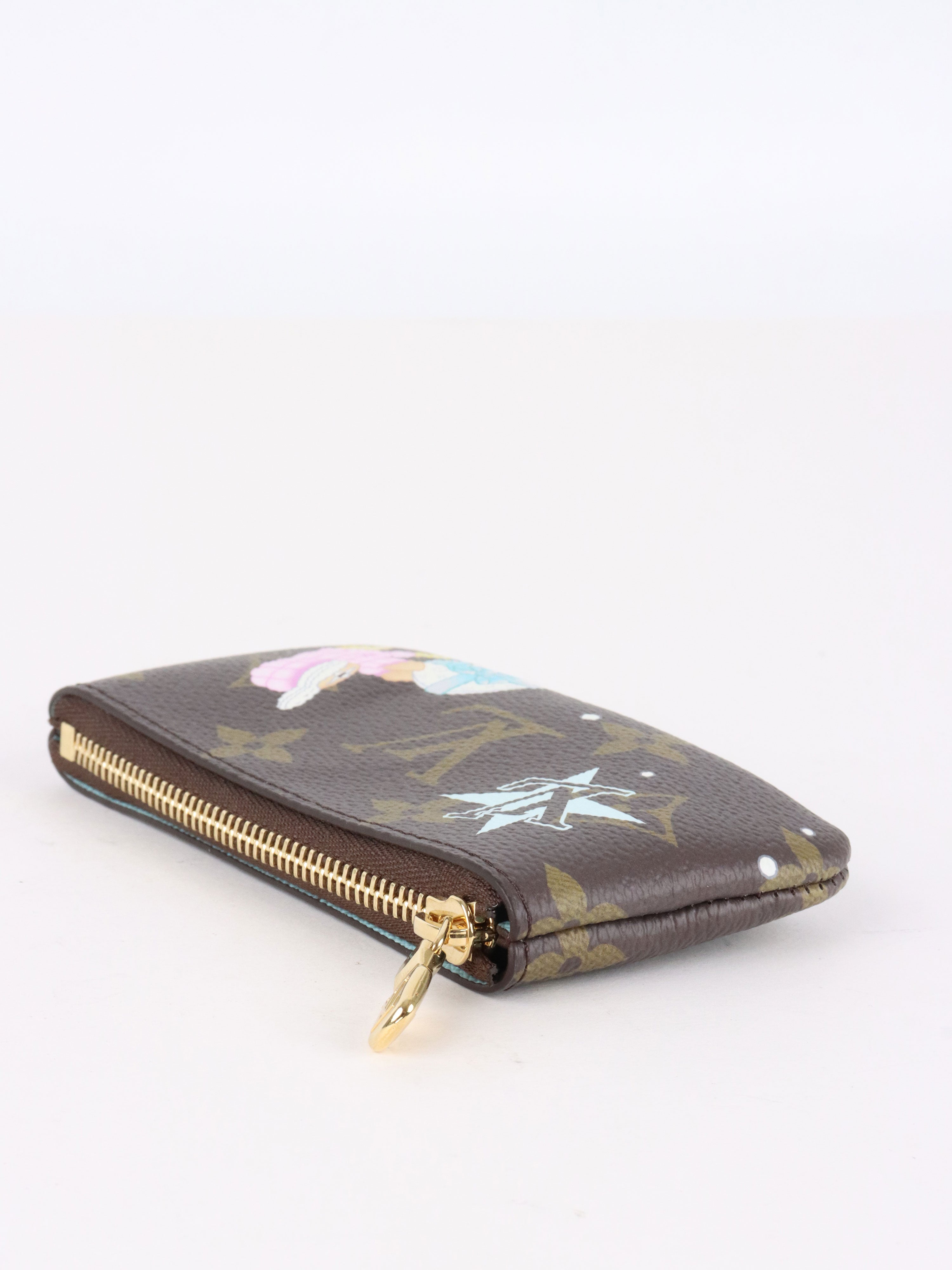 Louis Vuitton Azur Frost Christmas Animation Key Pouch