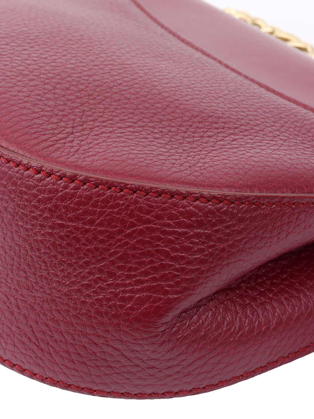 Dolce & Gabbana Burgundy Chain Shoulder Bag.