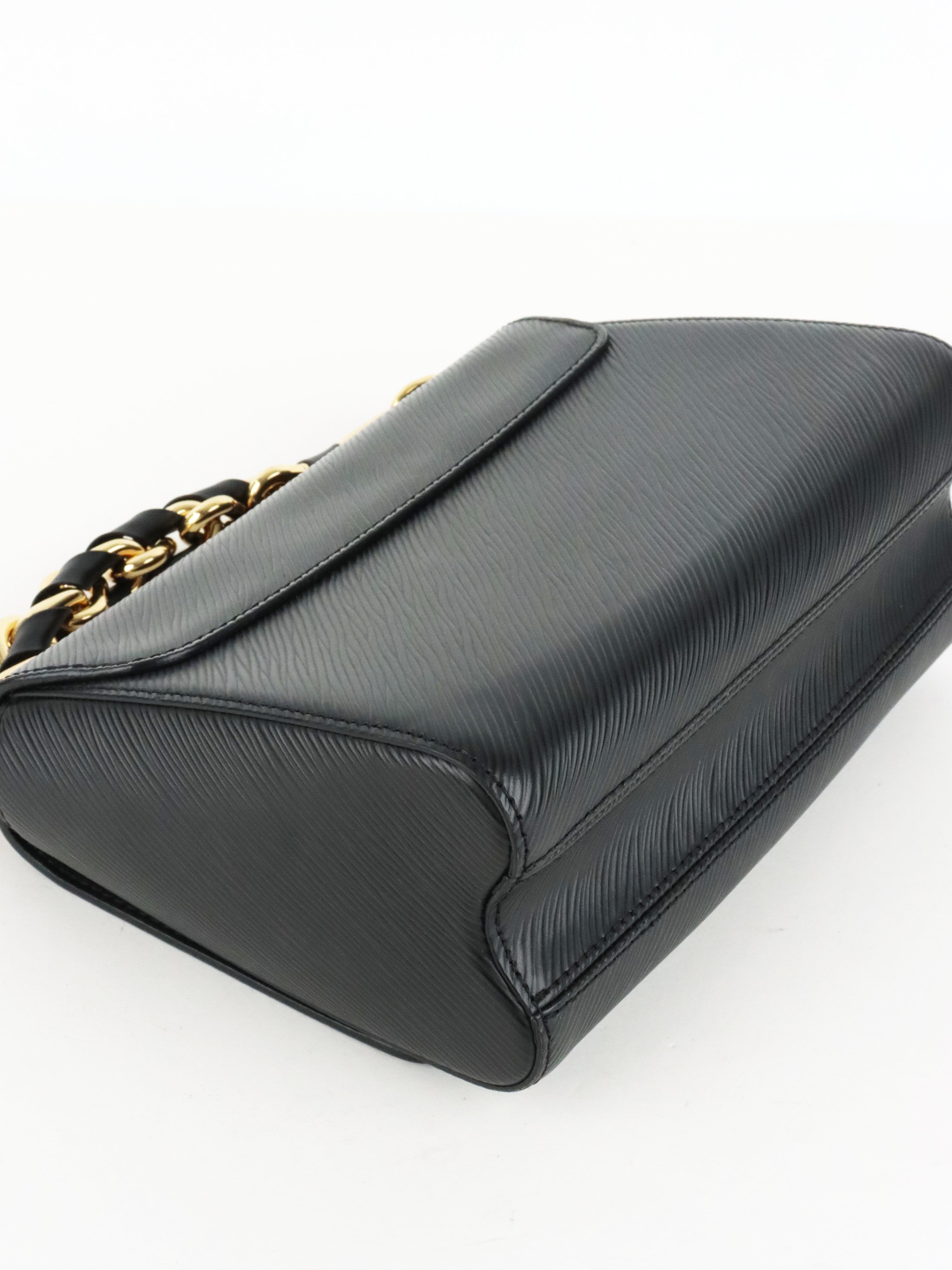 Louis Vuitton Black Epi Twist MM Chain Handle Bag