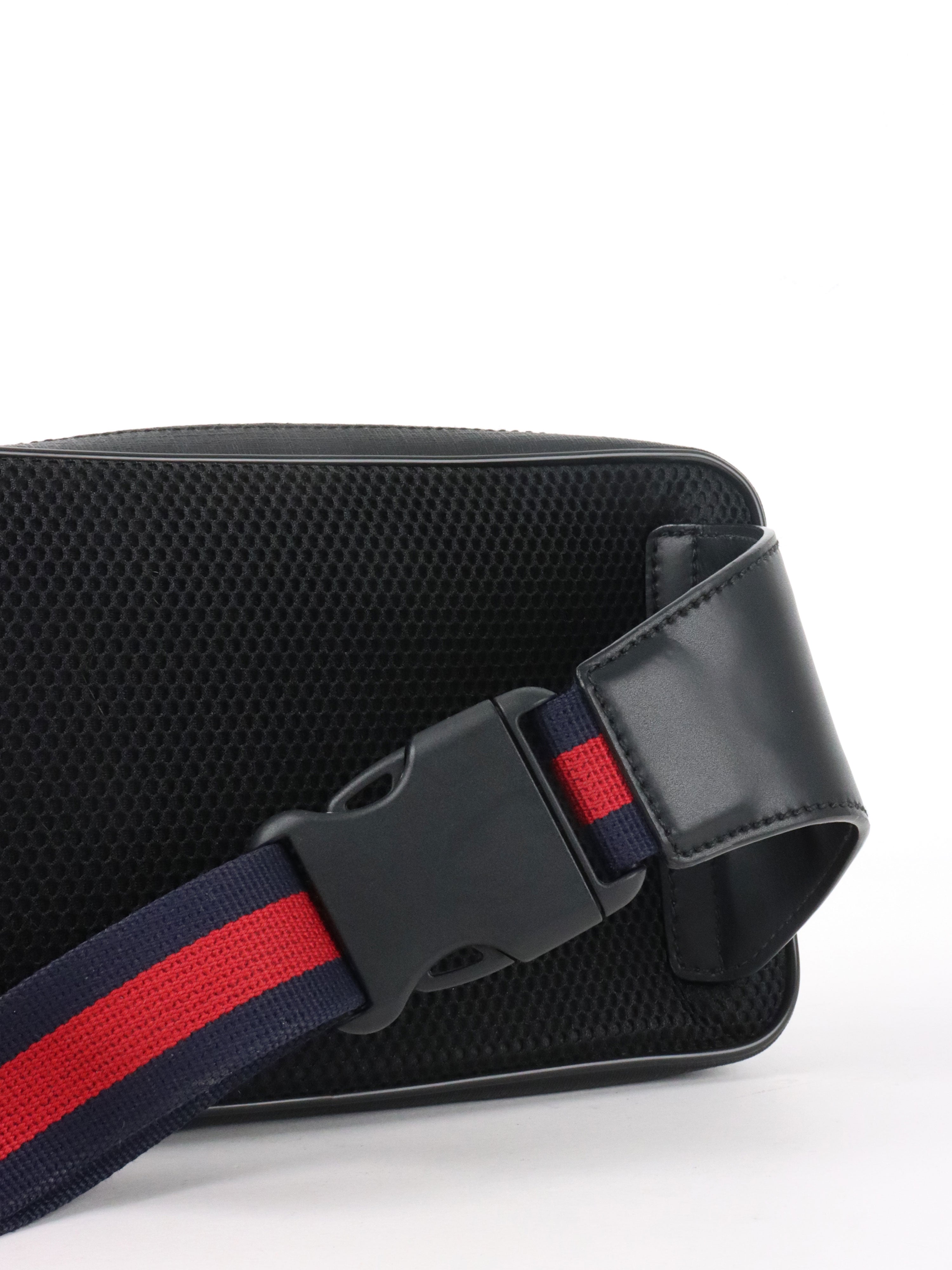Gucci Black GG Supreme Belt Bag