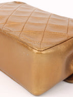 Chanel Gold Matellic Vintage Chain Bag.