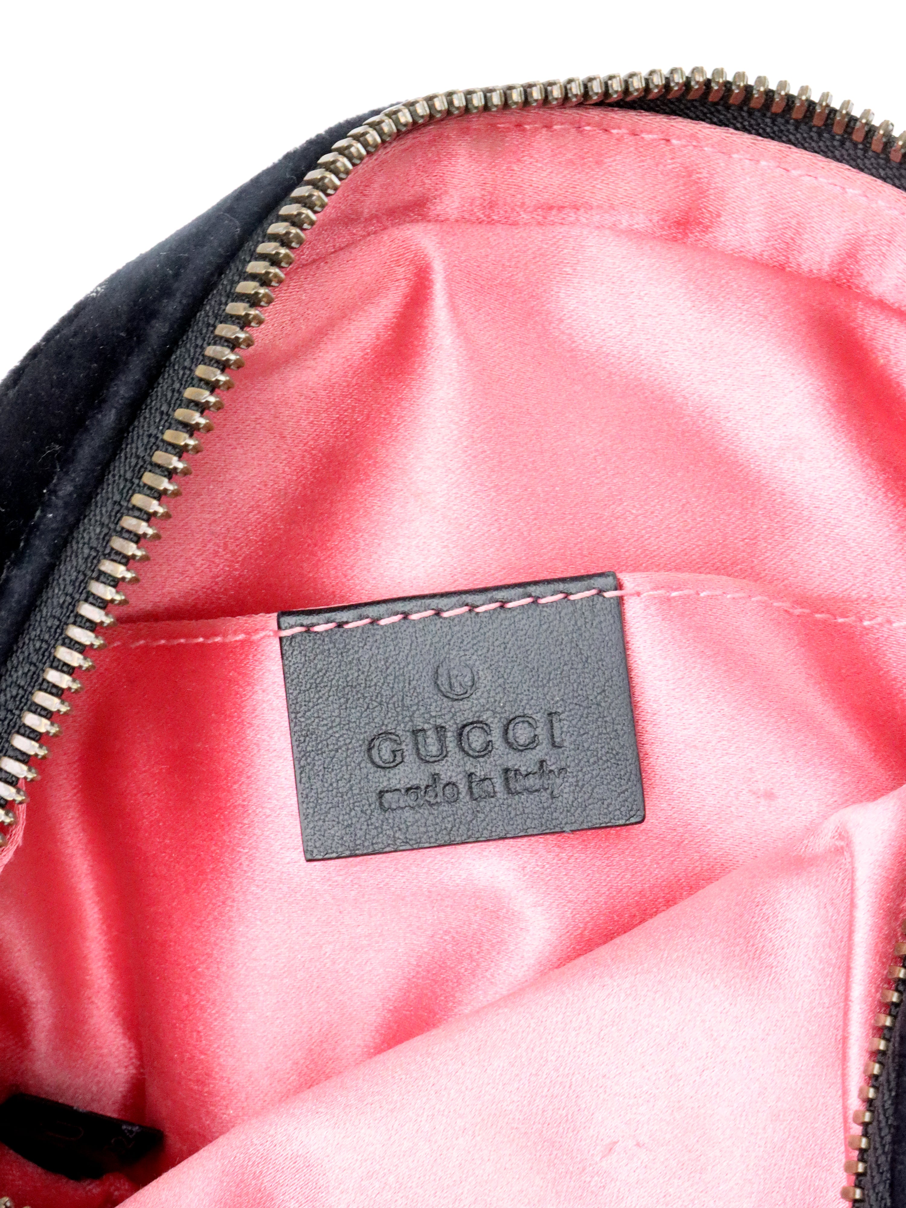 Gucci Black Velvet Belt Bag