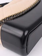 Chanel Large Gabrielle Black and Beige Shoulder Bag.