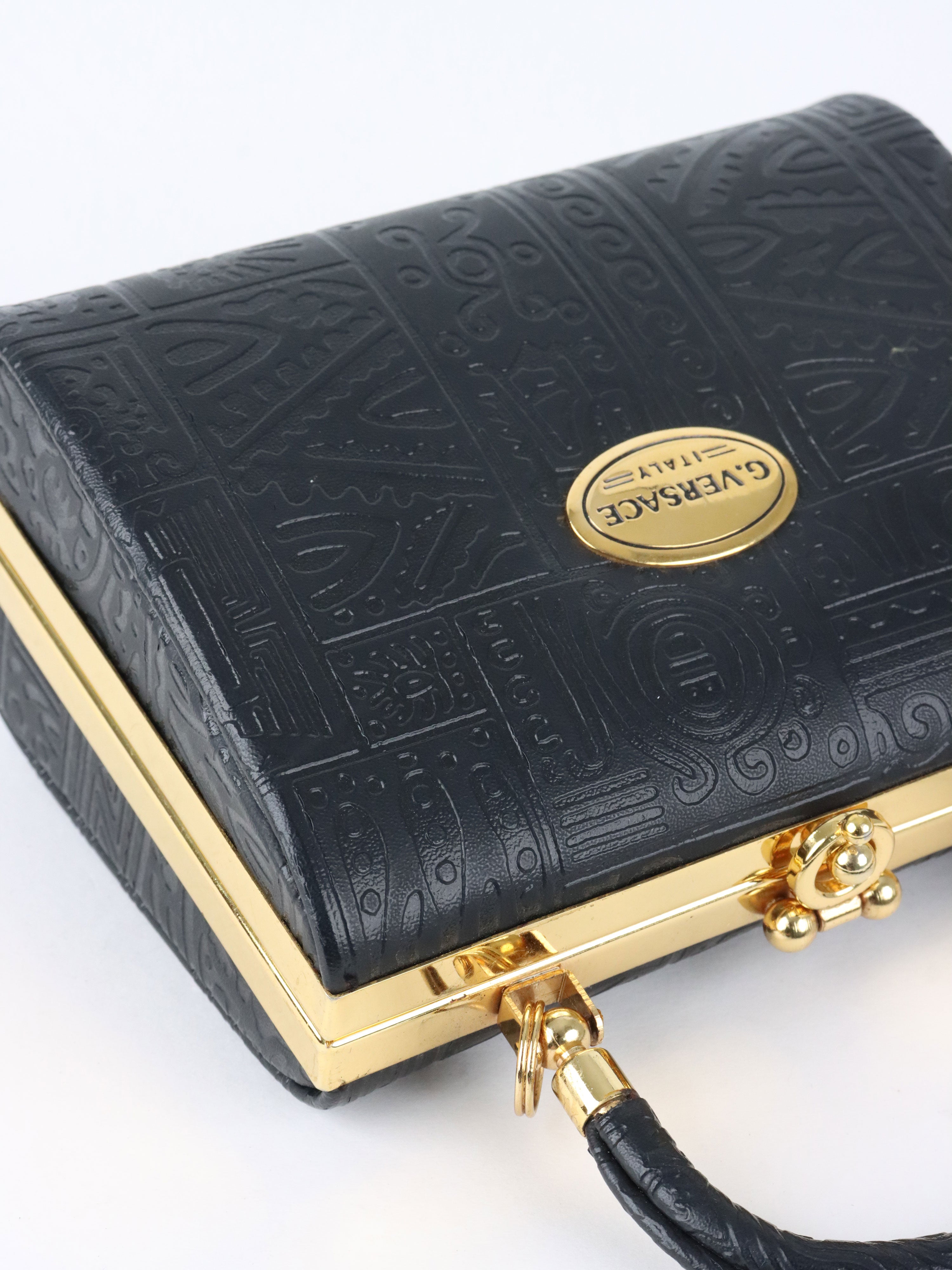Gianni Versace Black Clutch Bag
