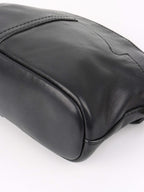 Givenchy Vintage Black Leather Crossbody Bag.