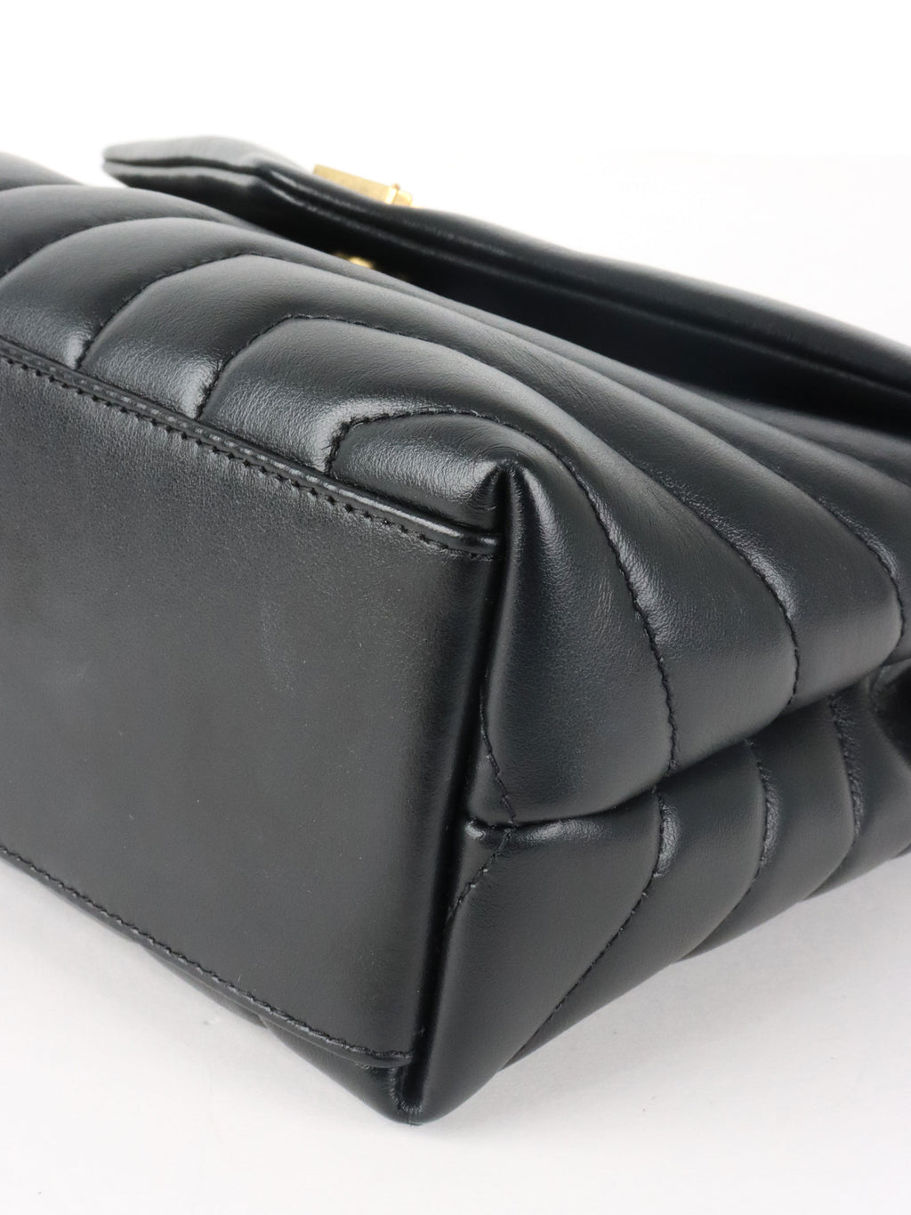 Saint Laurent Small Black LouLou Shouder Bag GHW