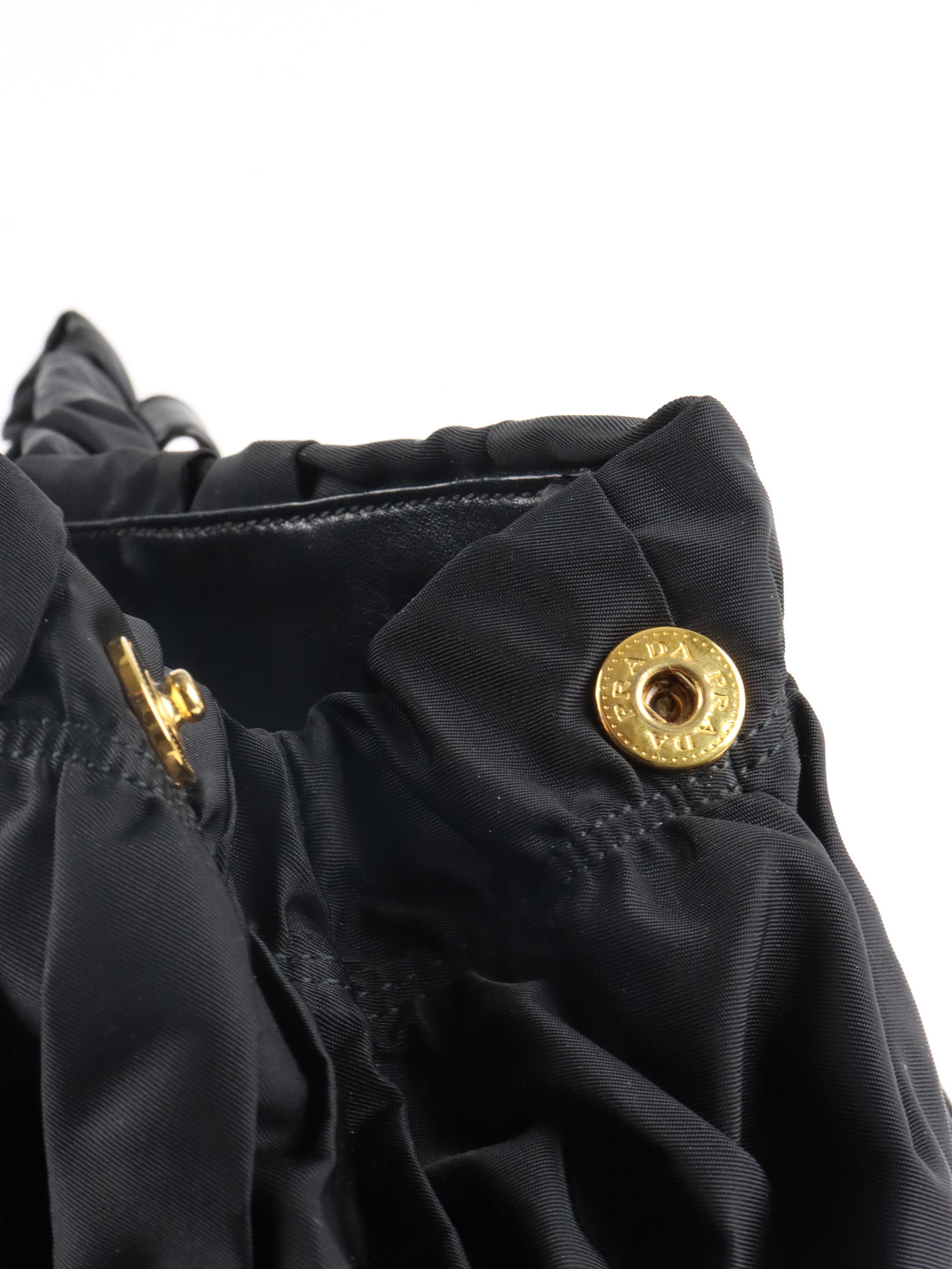 Prada Black Tessuto Gaufre Nylon Bag