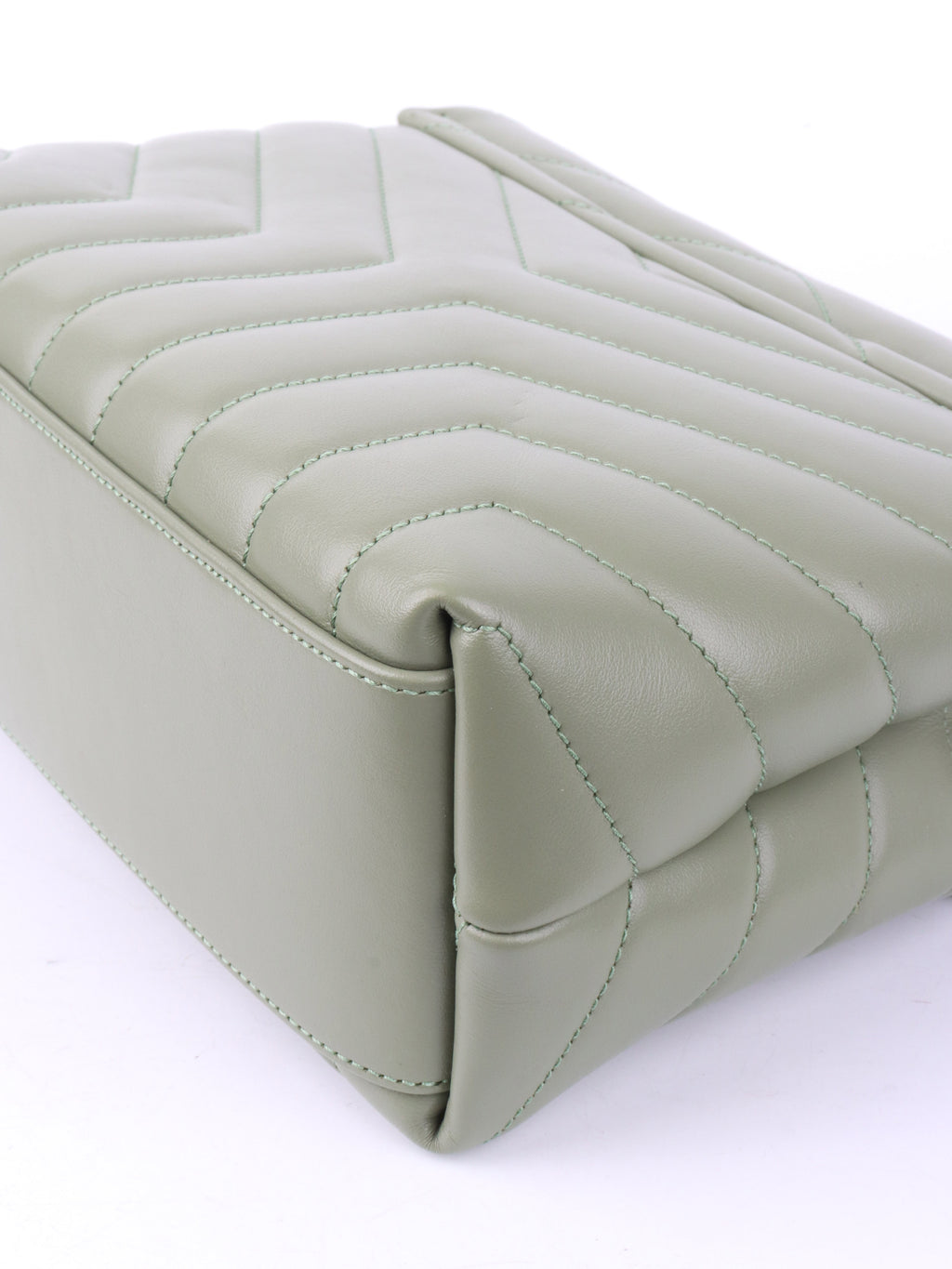 Saint Laurent Light Sage Small Loulou Bag.