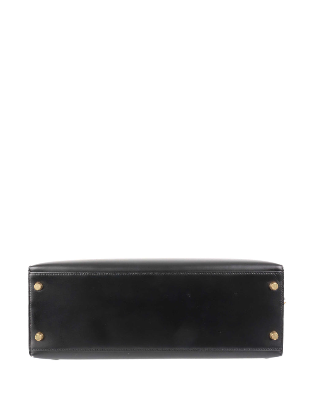 Hermes Vintage Black Box Kelly 32 Bag.