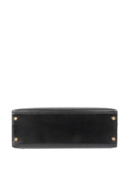 Hermes Vintage Black Box Kelly 32 Bag.