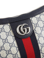 Gucci Small Navy/Ebony Half Moon Ophidia Hobo Crossbody Bag