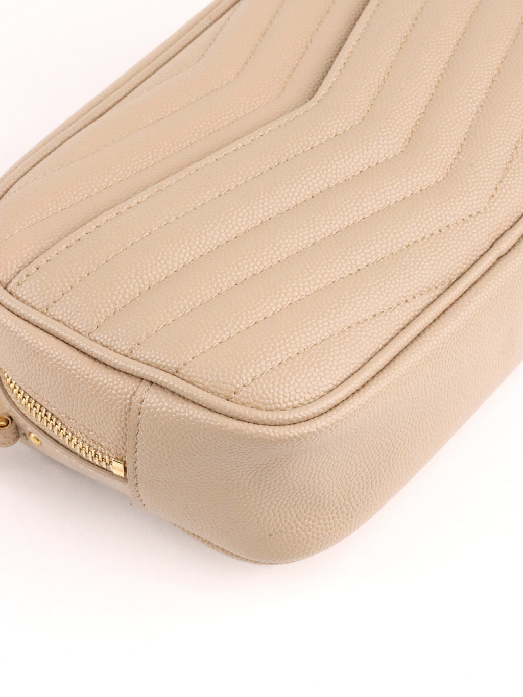 Saint Laurent Dark Beige Loulou Mini Shoulder Bag