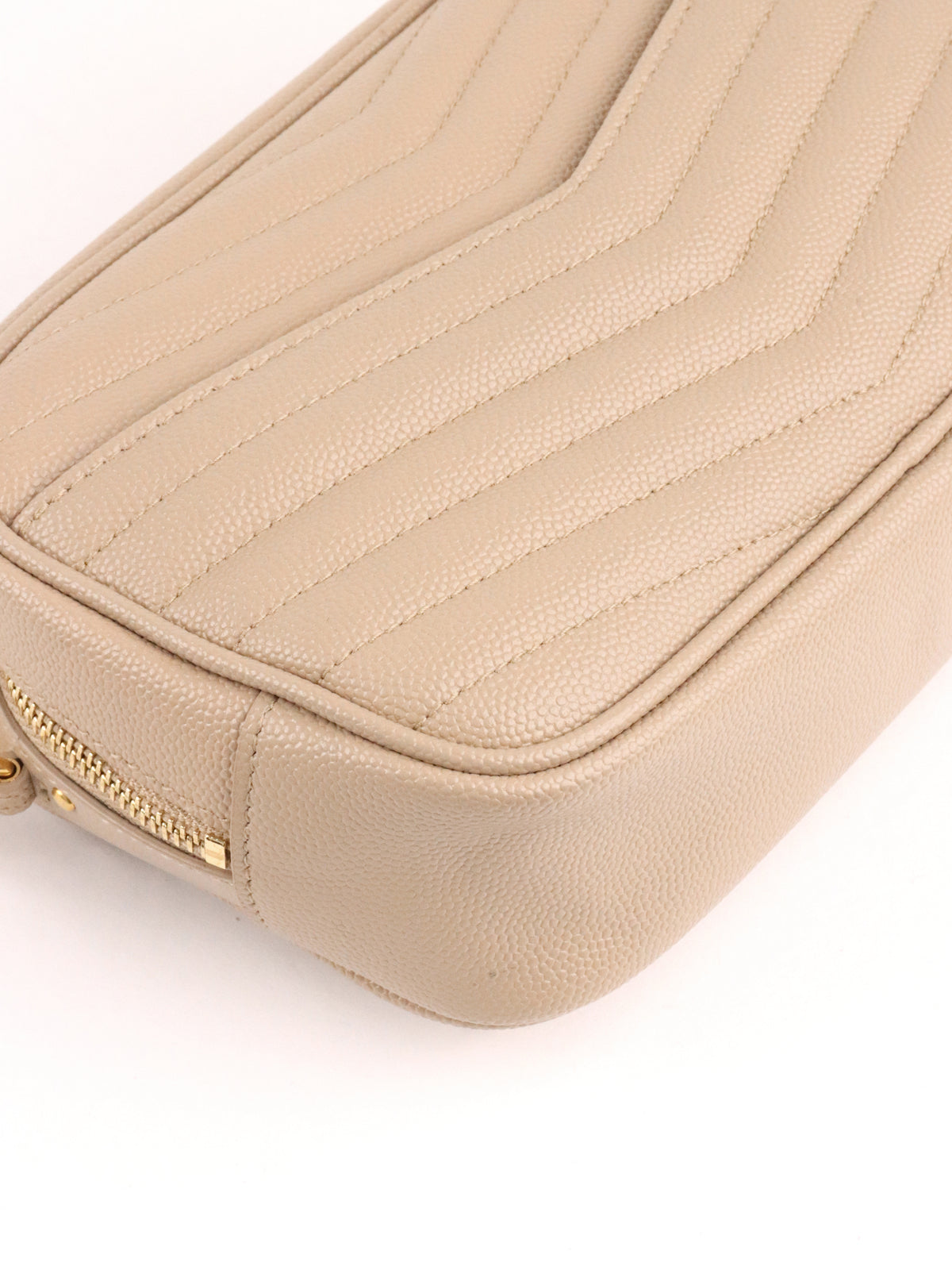 Saint Laurent Dark Beige Loulou Mini Shoulder Bag