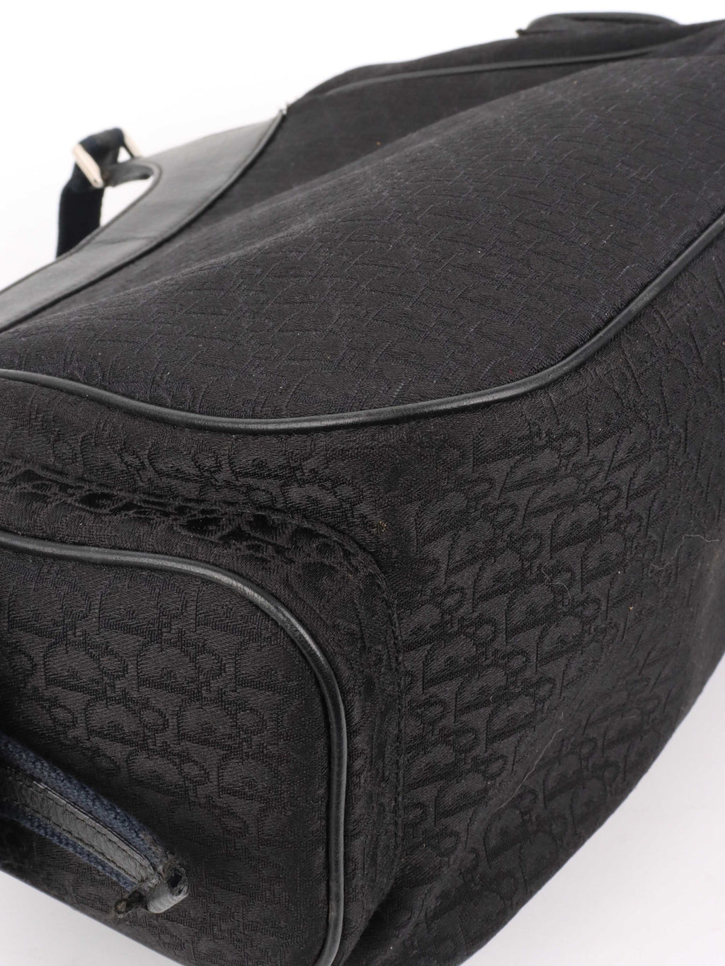Dior Black Vintage Canvas Pocket Bag.