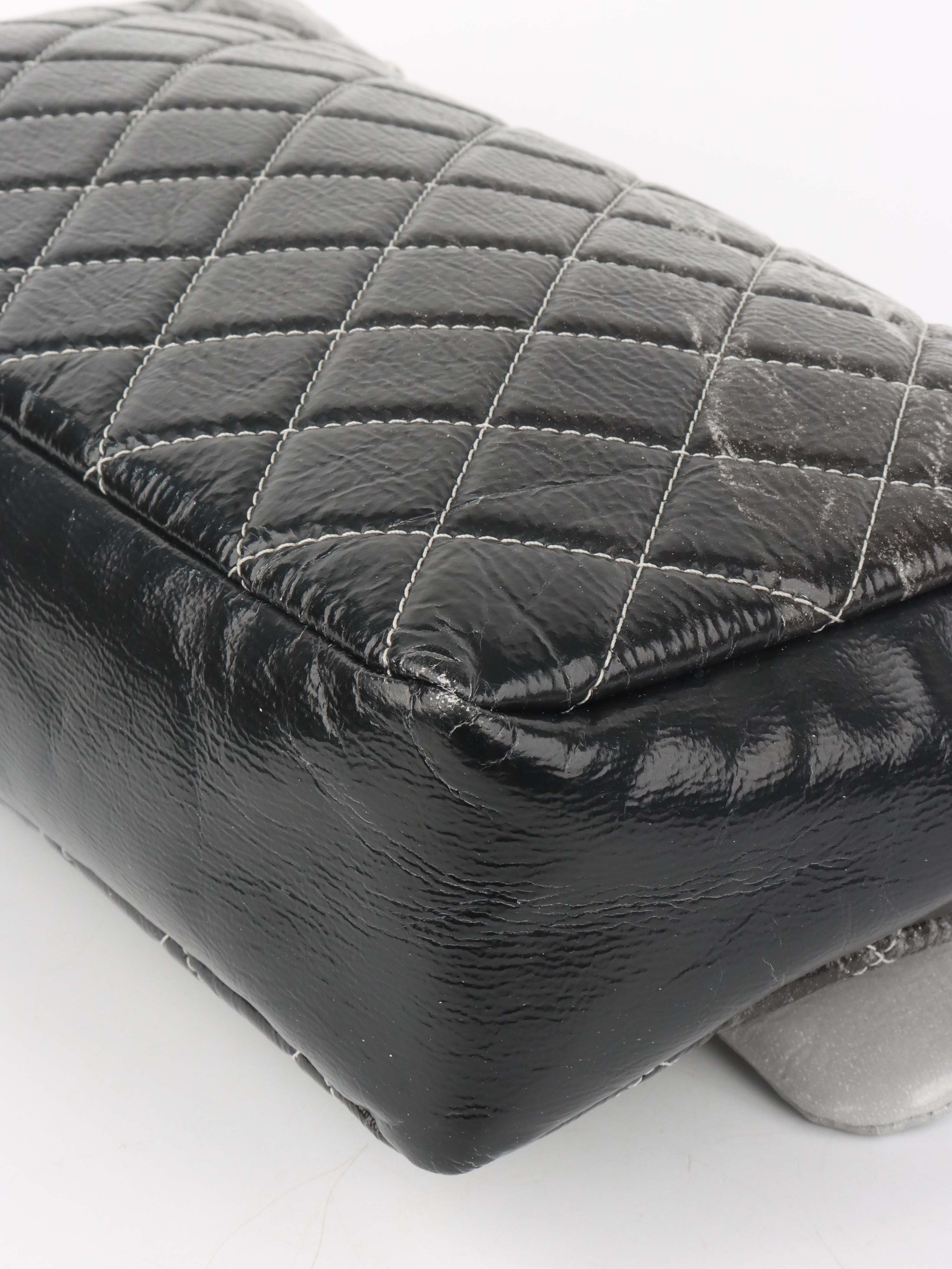 Chanel Melrose Degrade Jumbo Flap Bag SHW