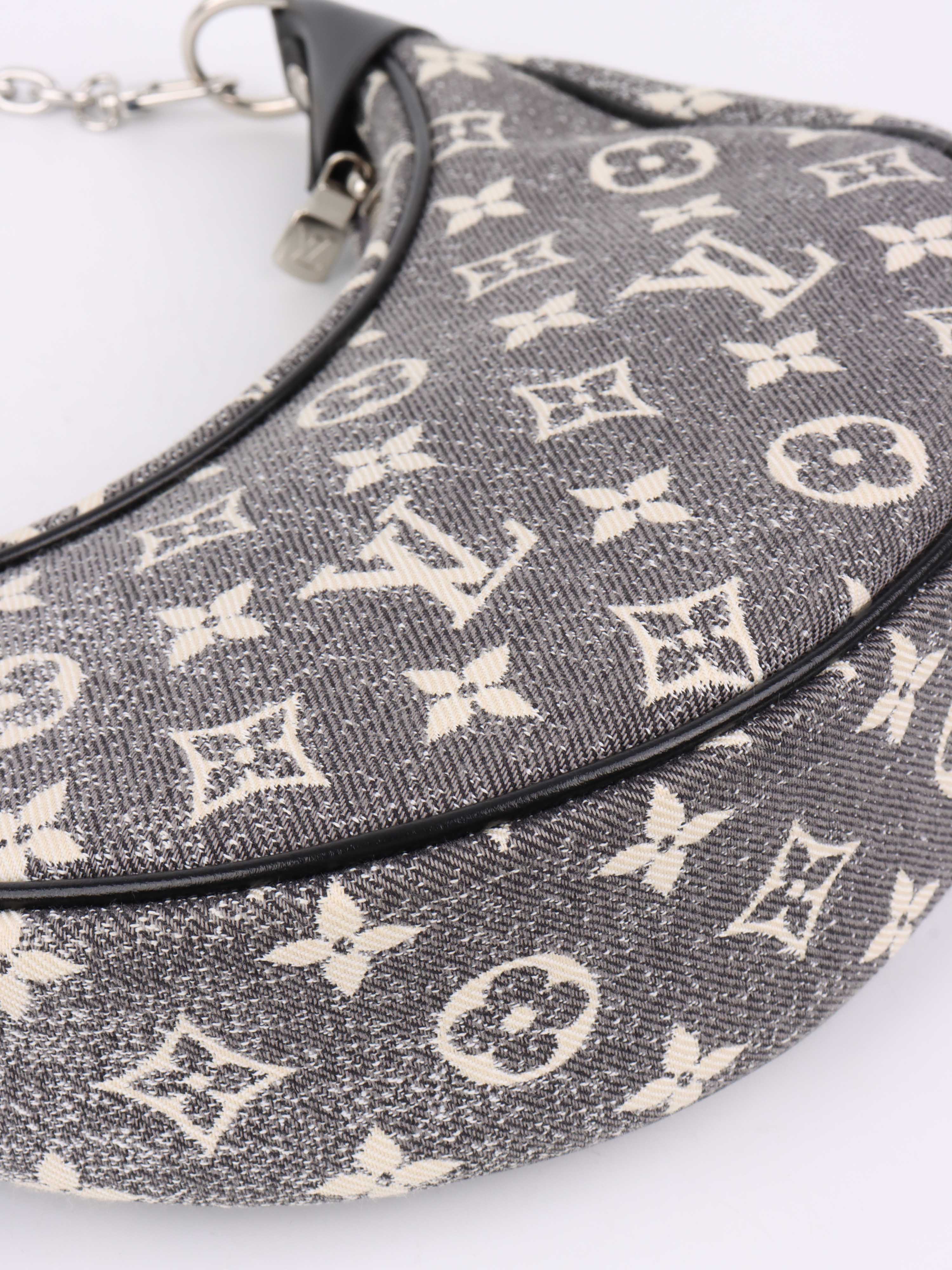 Louis Vuitton Black Denim Loop Bag.