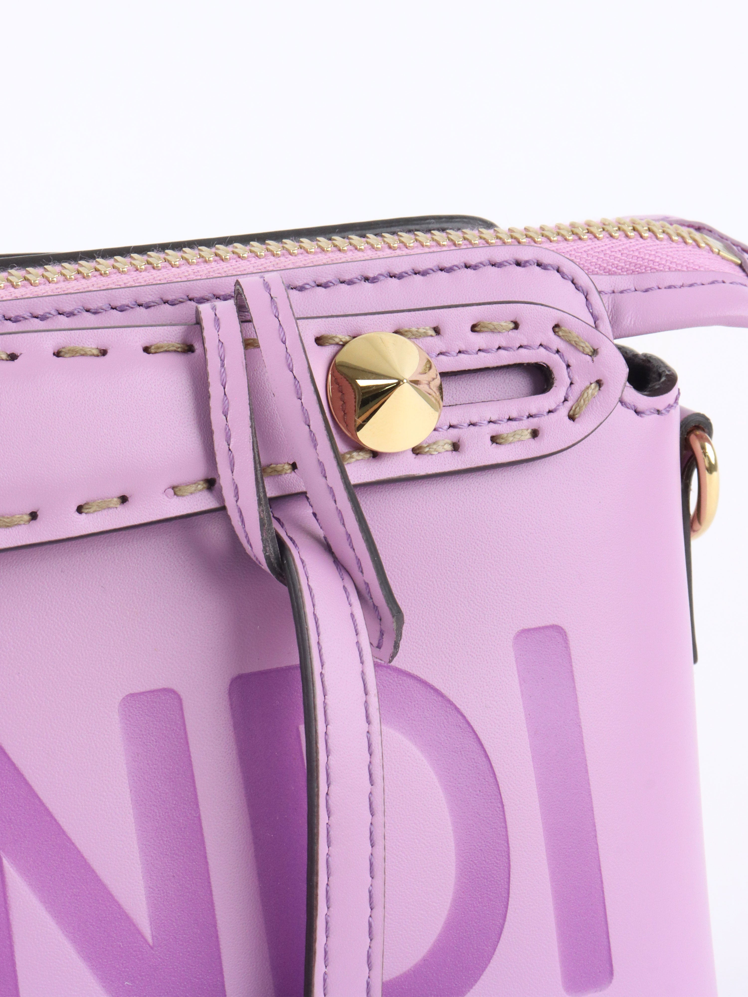 Fendi Lilac By the Way Mini Leather Shoulder Bag.