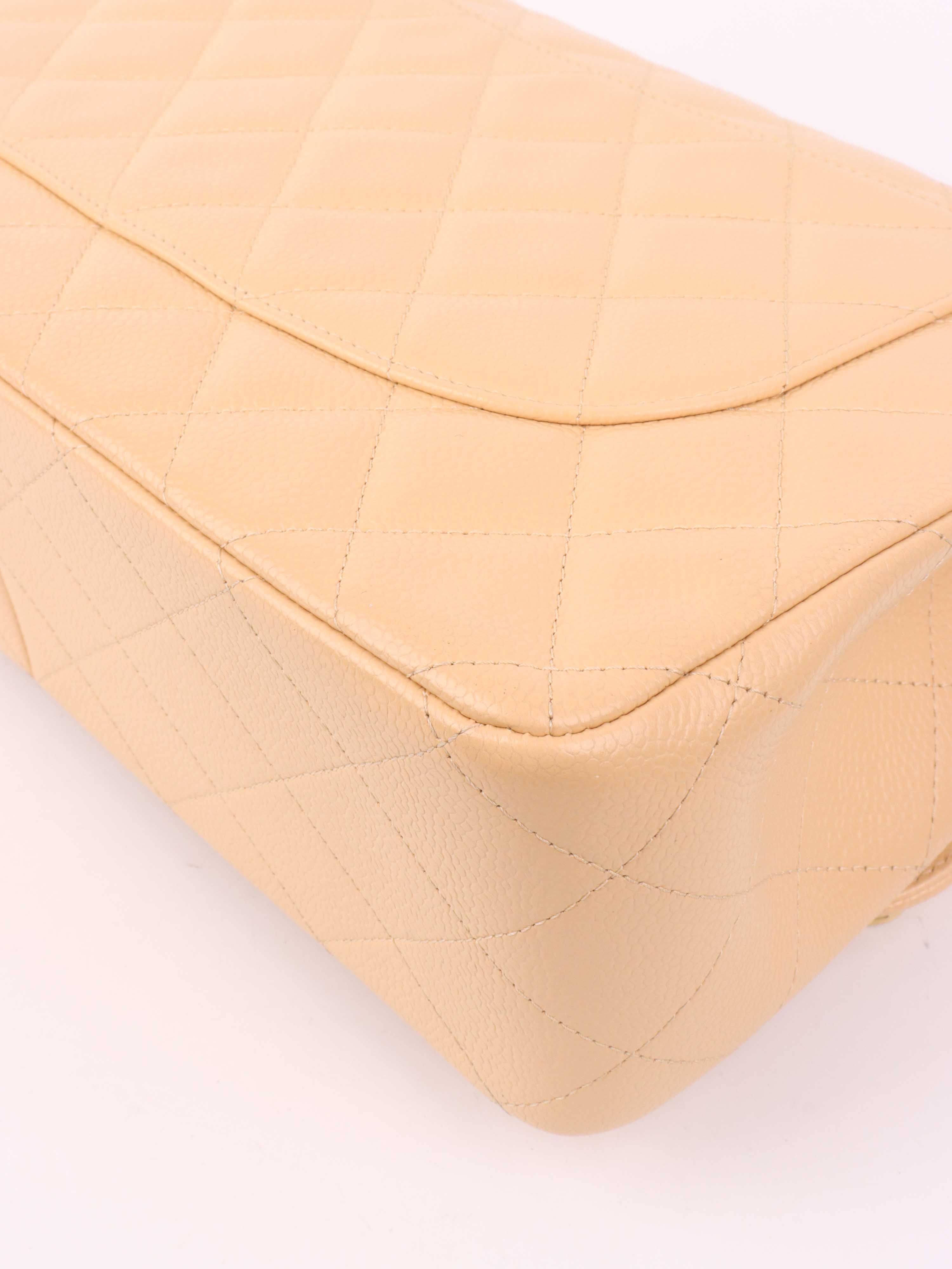 Chanel Beige Jumbo Classic Flap.