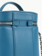 Chanel Blue CC Mania Vanity Case