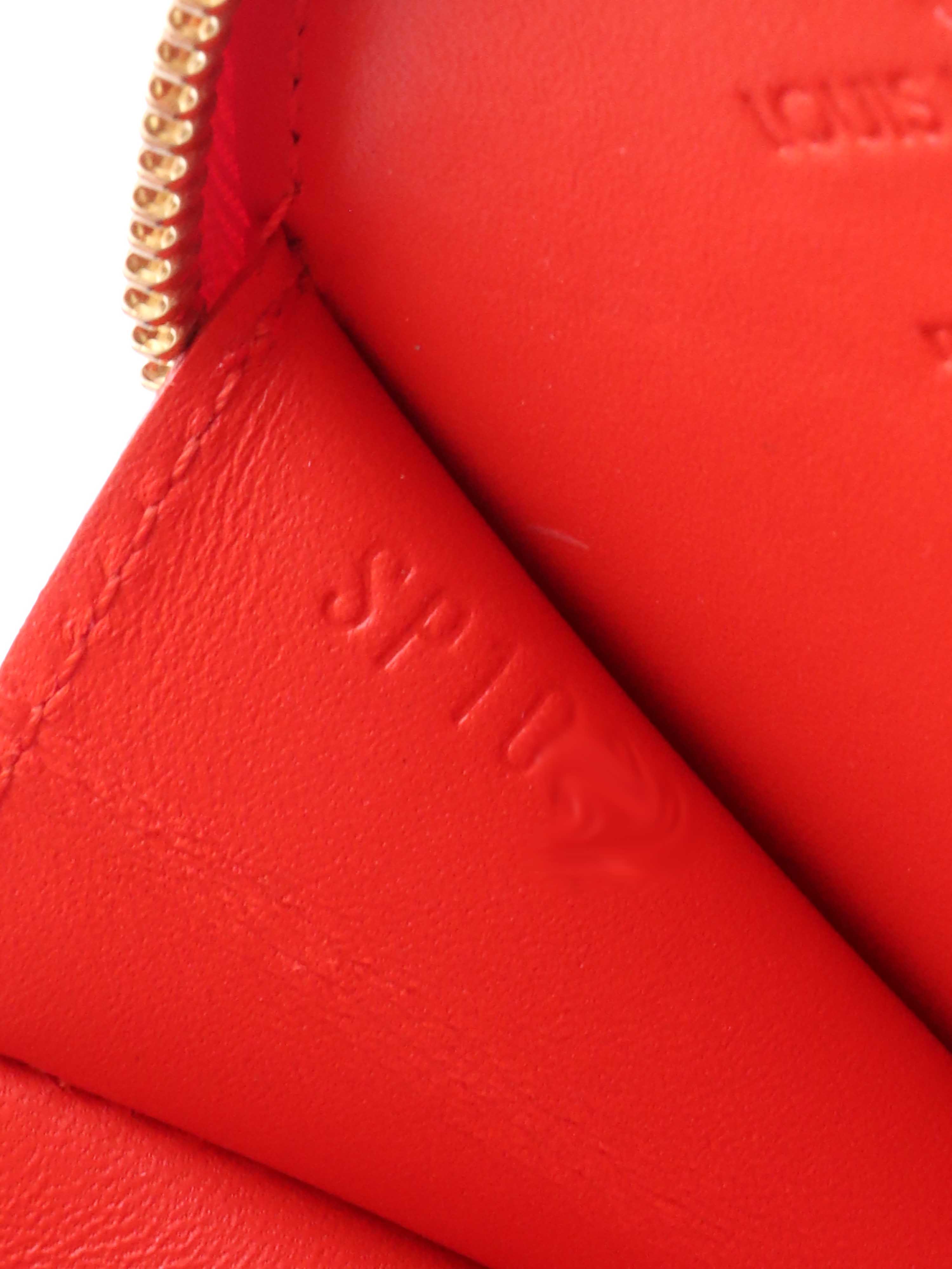 Louis Vuitton Limited Edition Red Patent Coin Purse.