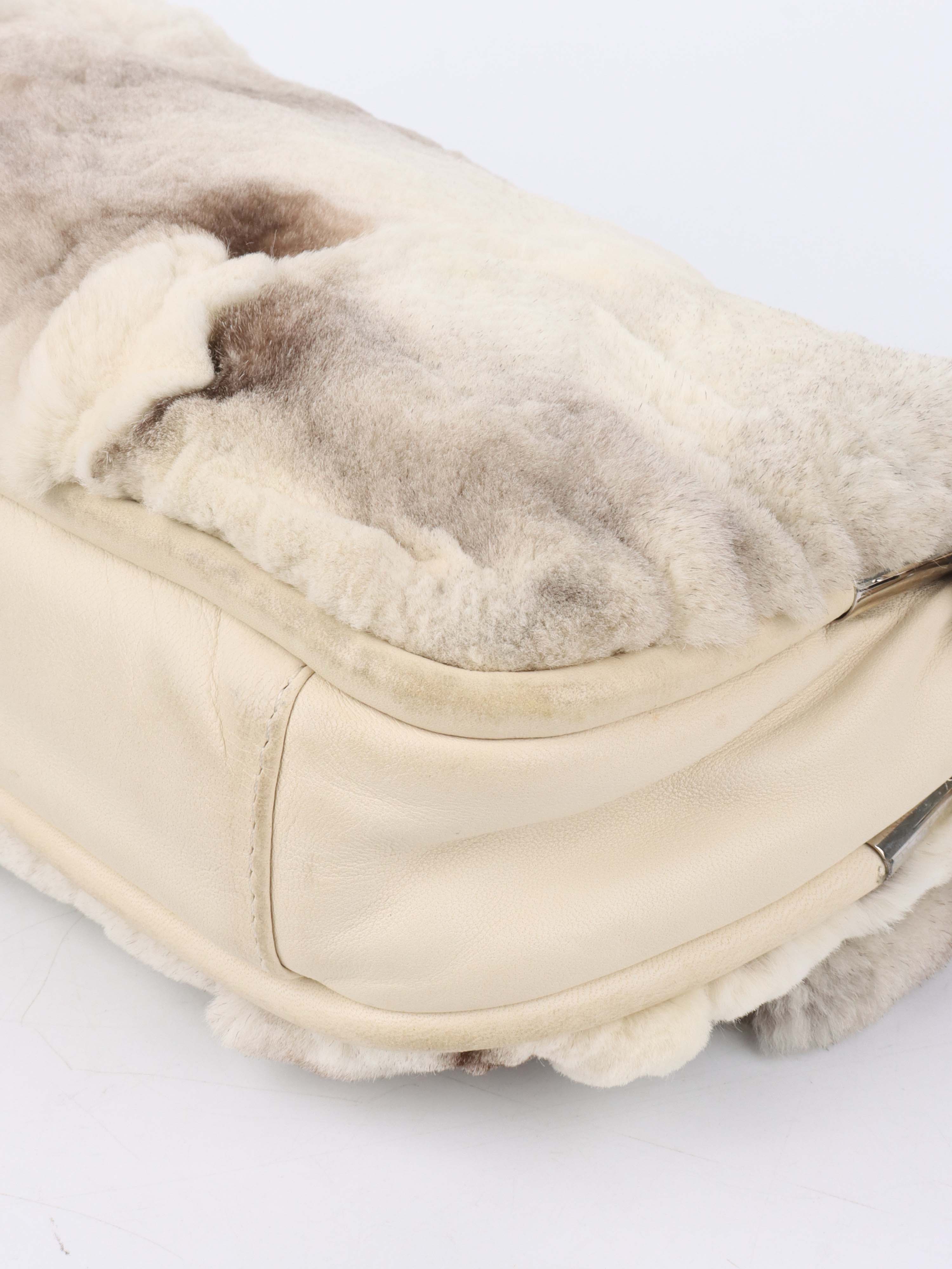 Chanel Vintage Rabbit Fur Classic Flap SHW