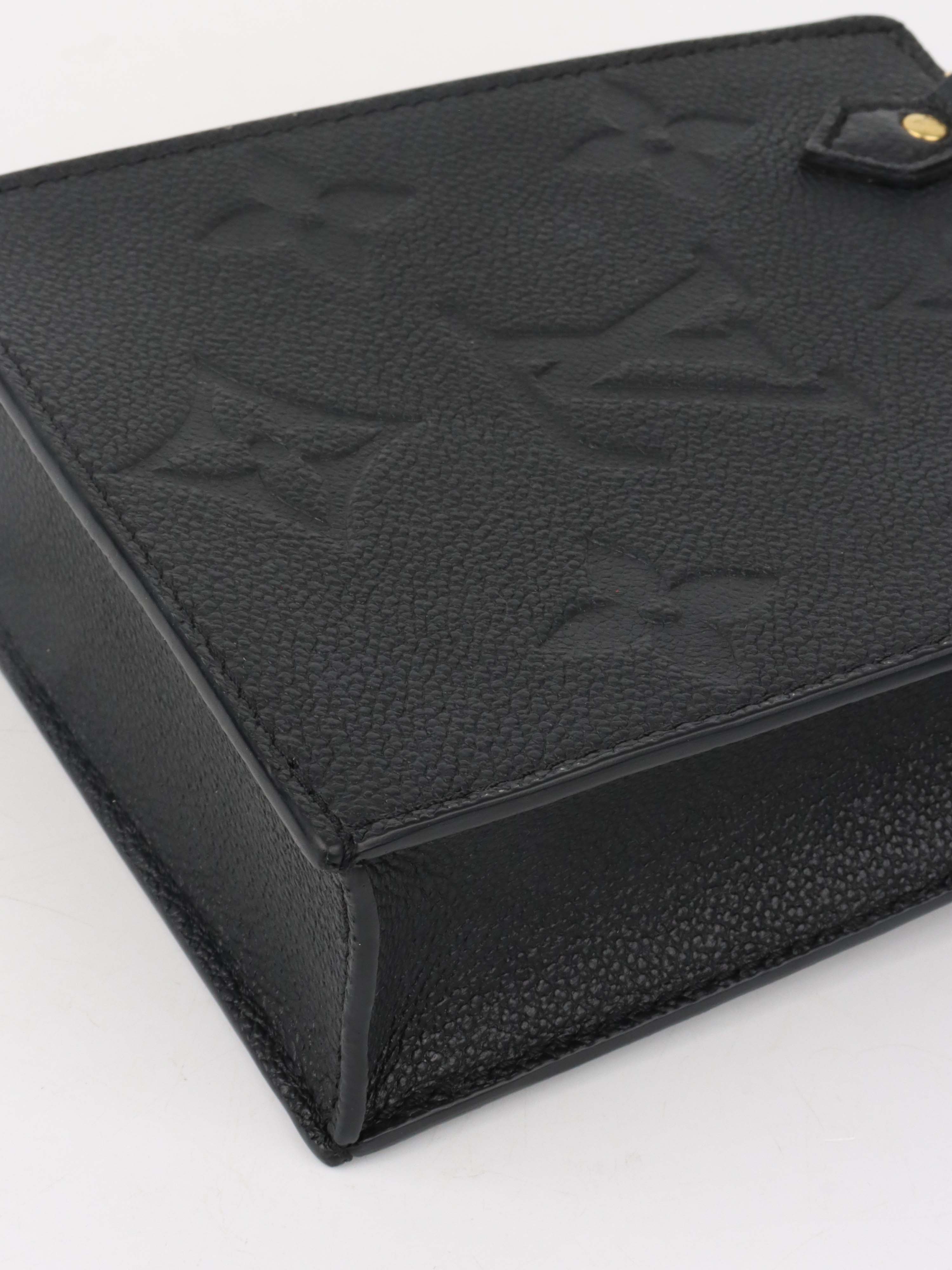 Louis Vuitton Black Mini Sac Plat.