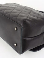 Chanel Black Lambskin 2016 Two - Way Bag SHW.