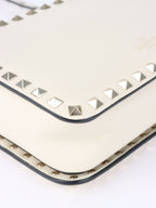 Valentino White Rockstuds Camera Bag