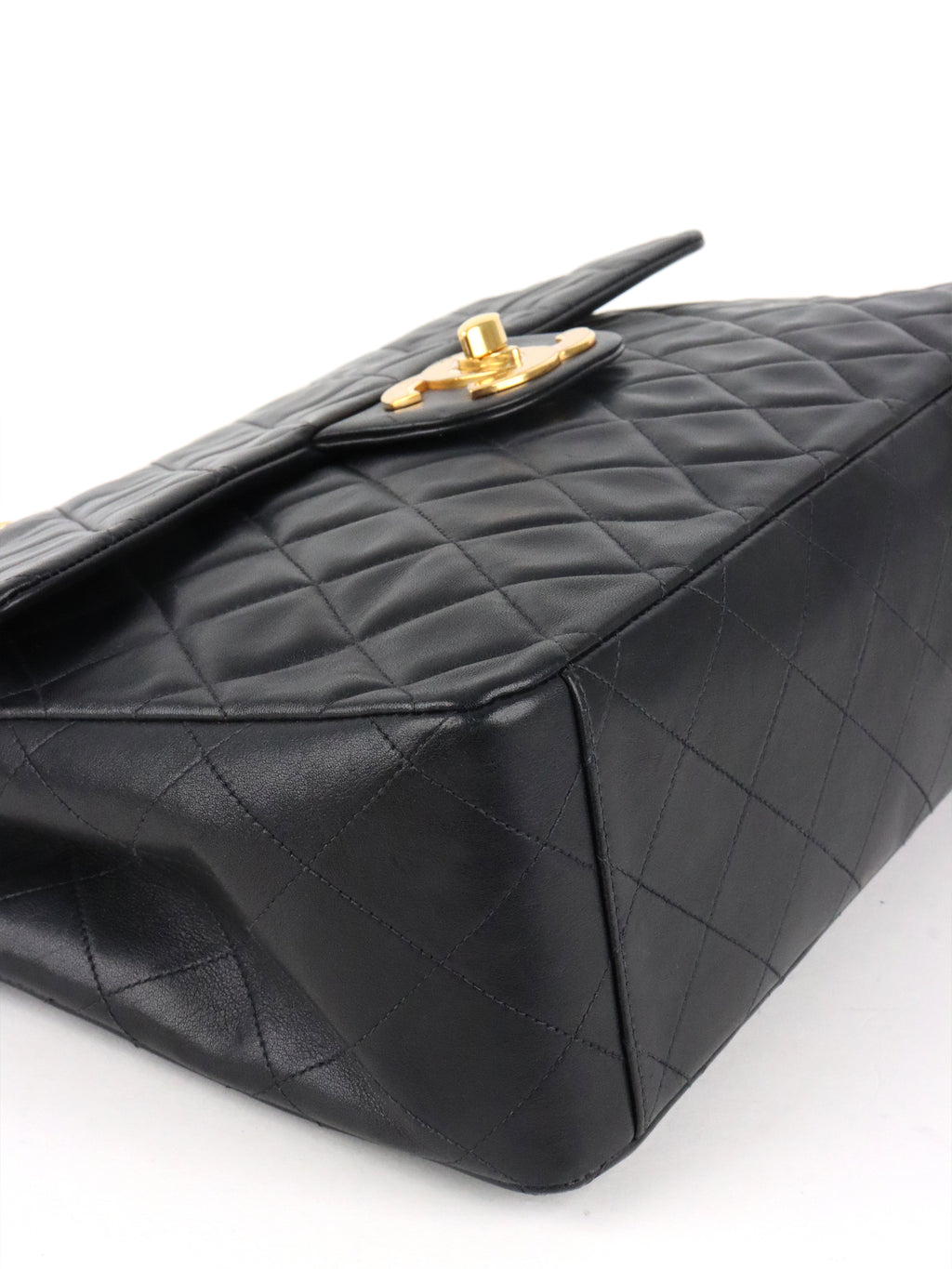 Chanel Black Vintage Jumbo Flap Bag