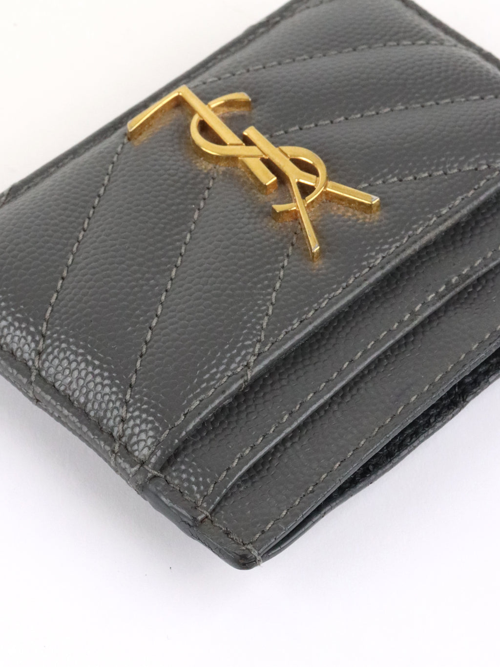 Saint Laurent  Grey Cassandre Card Holder