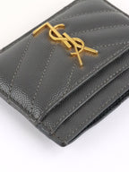 Saint Laurent  Grey Cassandre Card Holder