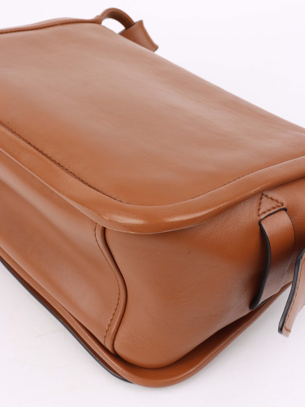 Prada Cognac Luxe Shoulder Bag.