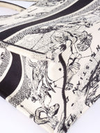 Dior Latte and Black Zodiac Medium Book Tote.