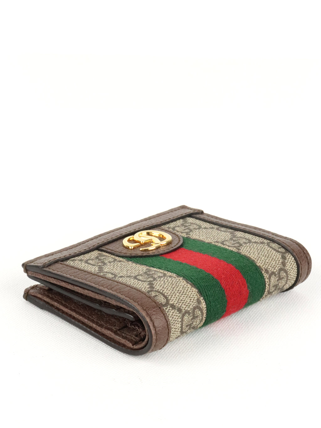 Gucci Brown Ophidia Card Case Wallet