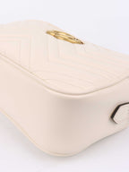 Gucci Small White Marmont Camera Bag