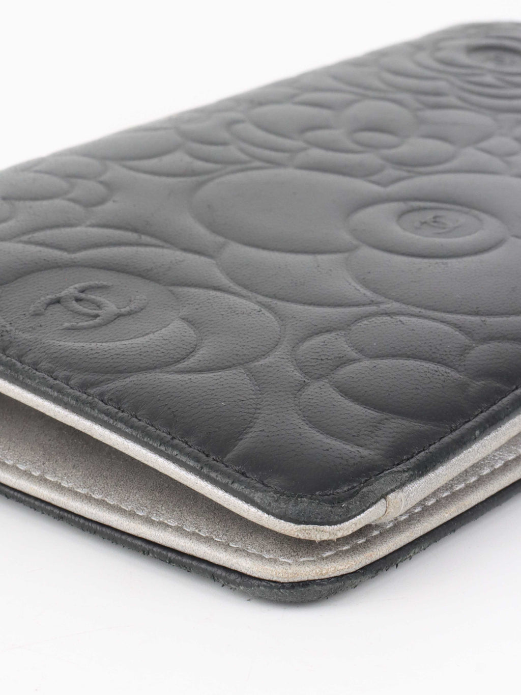 Chanel Black Camellia Wallet.