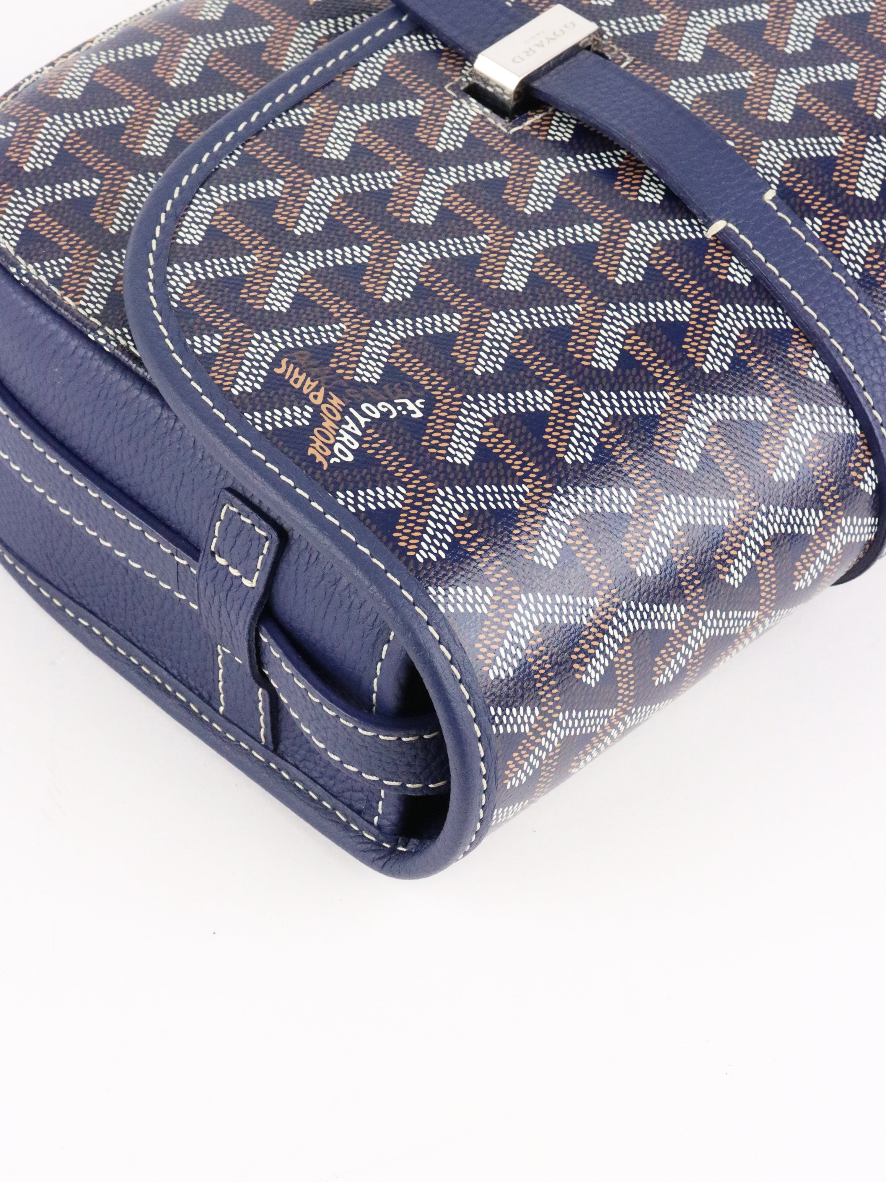 Goyard Navy Blue Sac Belvedere PM Bag