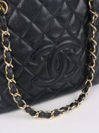 Chanel Vintage Black Petite Caviar Timeless Tote.