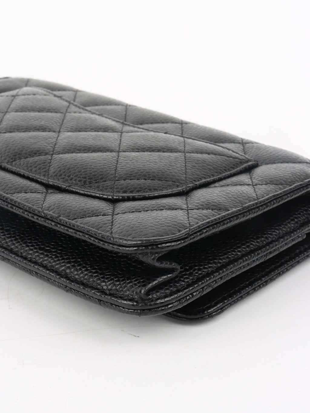 Chanel Caviar Black Wallet on Chain SHW.