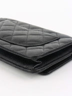 Chanel Caviar Black Wallet on Chain SHW.