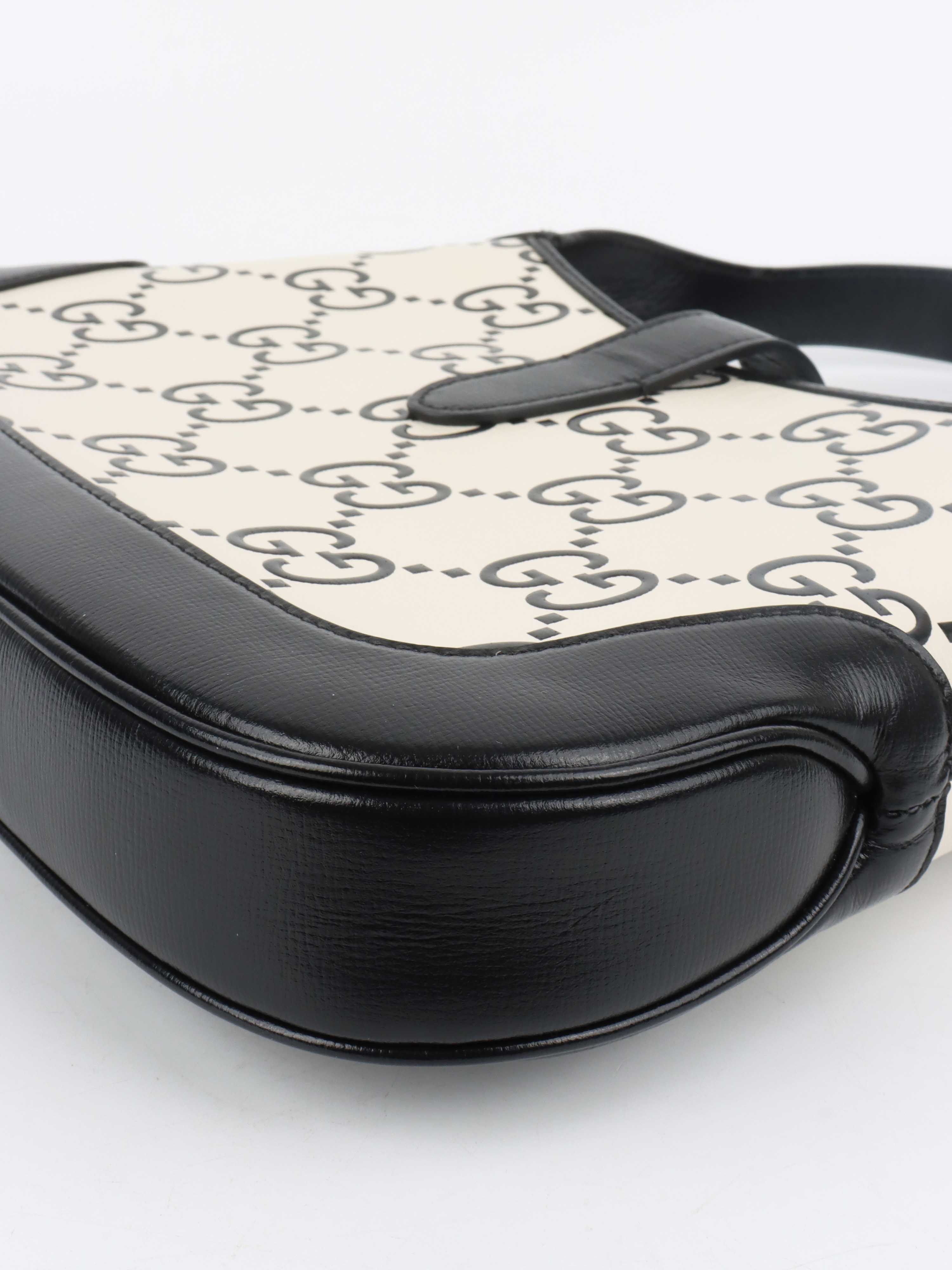 Gucci Azelea Small Black and White Jackie Bag.