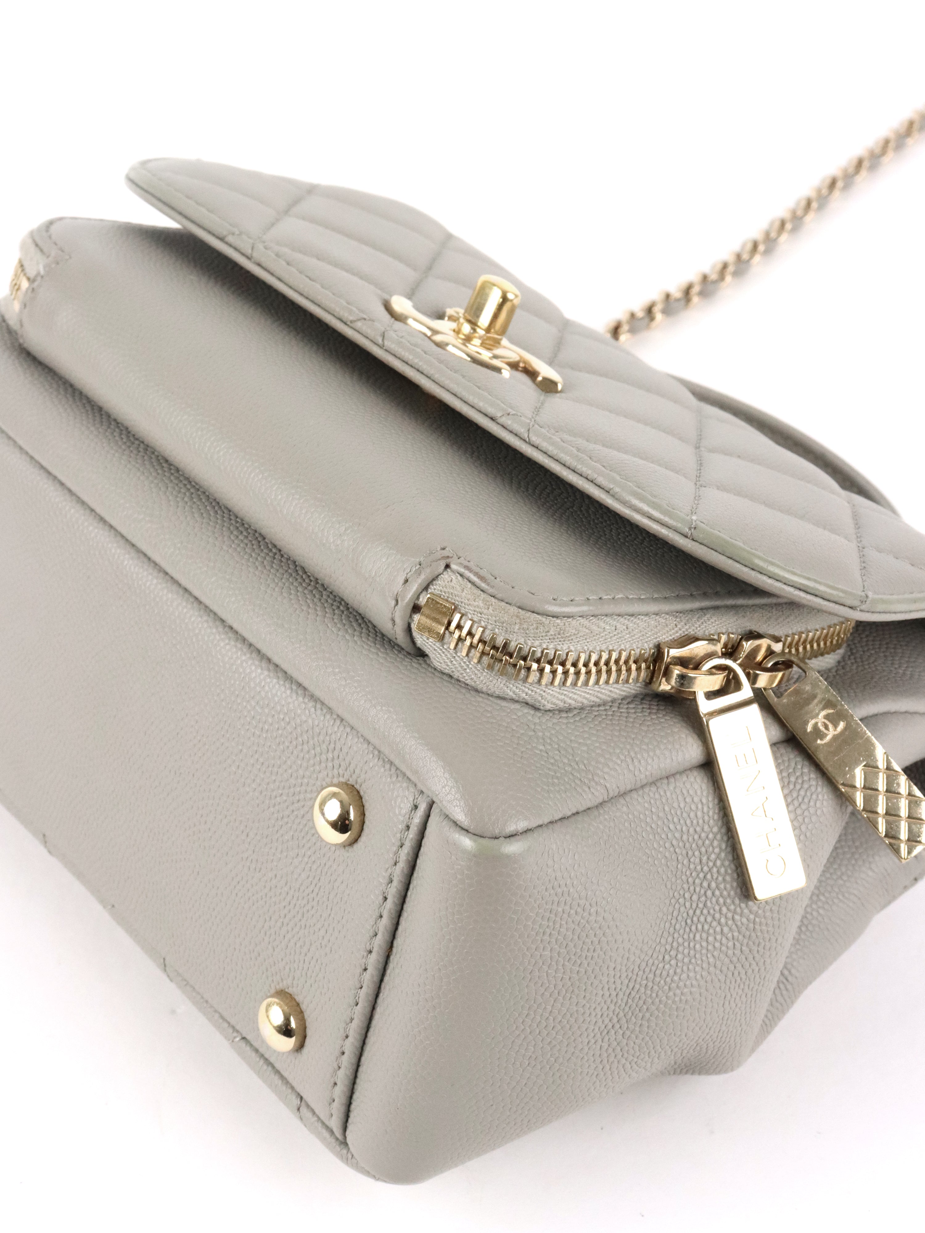 Chanel Small Grey Caviar Business Affinity LGHW
